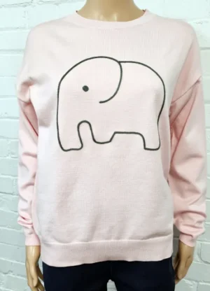 UNTUCKit Tops & Cardigans*Alice Collins Elephant Jumper Pink