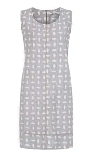 UNTUCKit Dresses*Alice Collins Harriet Print Dress Batik Chalk Blue