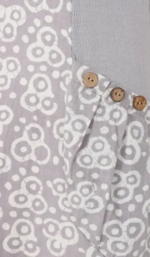 UNTUCKit Dresses*Alice Collins Hettie Print Dress Dusky Grey