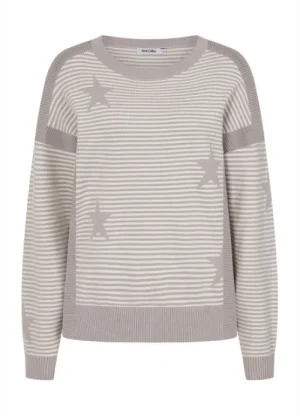 UNTUCKit Tops & Cardigans*Alice Collins Una Star Stripe Jumper Taupe