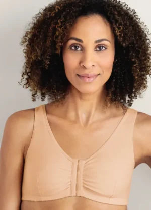 UNTUCKit Pocketed Bras|Front Fastening Bras*Amoena Frances Soft Front Fastening Bra Nude