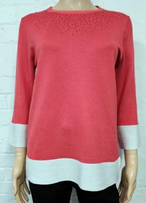 UNTUCKit Tops & Cardigans*Anonymous Embellished Jumper Coral