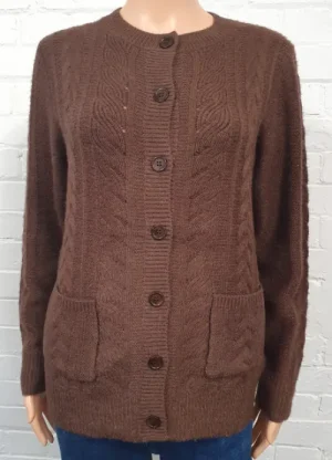 UNTUCKit Tops & Cardigans*Anonymous Metallic  Pattern Cardigan Mocha