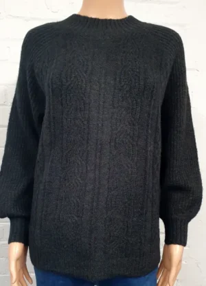 UNTUCKit Tops & Cardigans*Anonymous Patterned Jumper Black