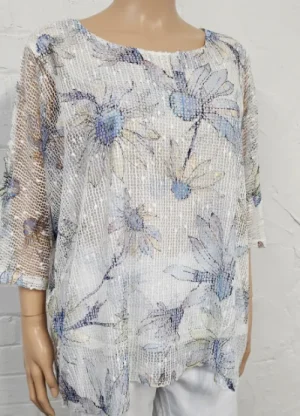 UNTUCKit Tops & Cardigans*Claudia C Double Layer Flower Print Top Multi