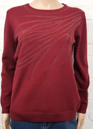 UNTUCKit Tops & Cardigans*Claudia C Diamante Jumper Wine