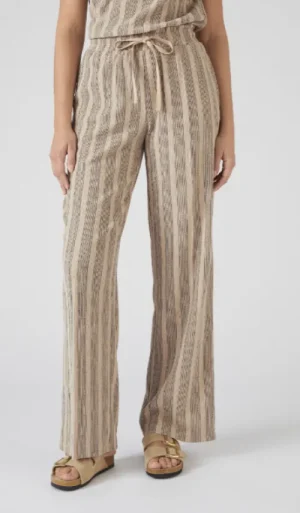 UNTUCKit Skirts & Trousers*Damart Jersey Stripe Trousers Beige