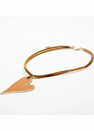 UNTUCKit Jewellery*Eliza Gracious Enamelled Heart Pendant Suede Cord Necklace