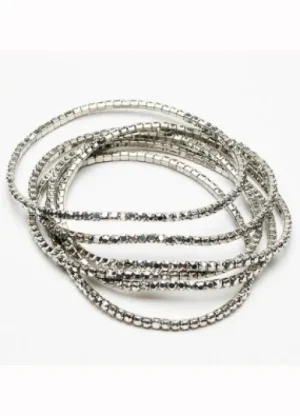 UNTUCKit Jewellery*Eliza Gracious Glass And Crystal Bead Stretch Bracelet