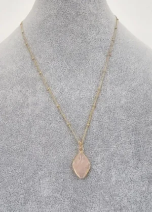 UNTUCKit Jewellery*Gold Tone Semi Precious Stone Necklace