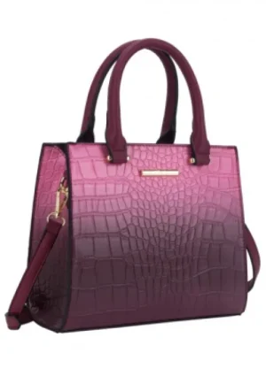 UNTUCKit Bags & Purses*Hampton Andra Croc Double Handle Grab Bag Teal