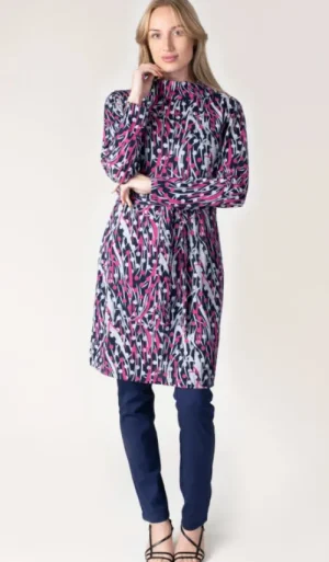 UNTUCKit Dresses*Jessica Graaf Print Tunic Dress Purple