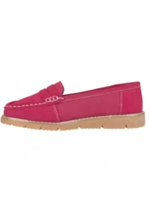 UNTUCKit Shoes & Slippers*Jo & Joe Shore Suede Saddle Trim Loafer Fuchsia