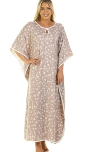 UNTUCKit Housecoats*La Marquise Heather Leopard Print Kaftan