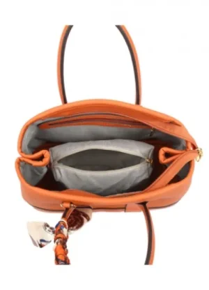 UNTUCKit Bags & Purses*Long And Son Crossbody With Twilly Scarf Orange