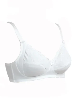 UNTUCKit Bras*Marlon Embroidered Soft Cup Bra White