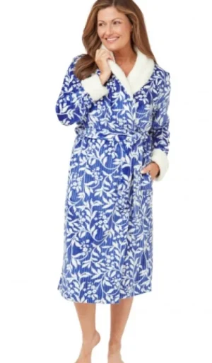 UNTUCKit Housecoats*Marlon Shawl Collar Floral Robe