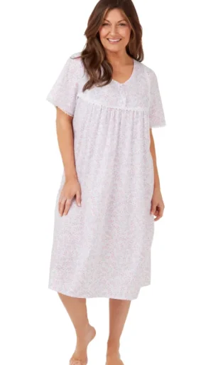 UNTUCKit Nightdresses*Marlon Swirl Leaf 44 Pink