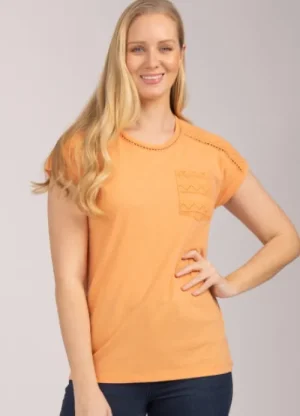 UNTUCKit Tops & Cardigans*Mudflower Broderie Anglaise T-Shirt Orange