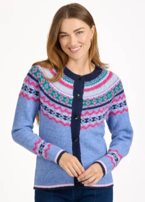 UNTUCKit Tops & Cardigans*Mudflower Fairisle Cardigan Blue