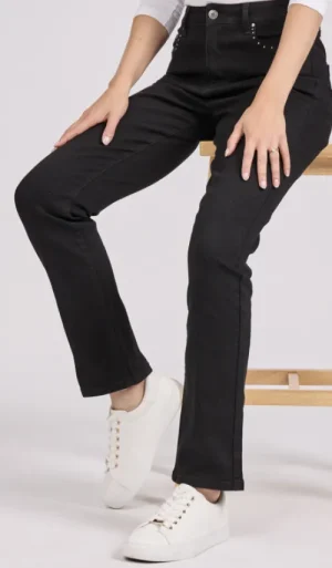 UNTUCKit Skirts & Trousers*Mudflower Stud Pocket Jeans Black