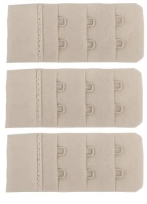 UNTUCKit Extras*Naturana 3 Pack Bra Extender Narrow Two Hook & Eye