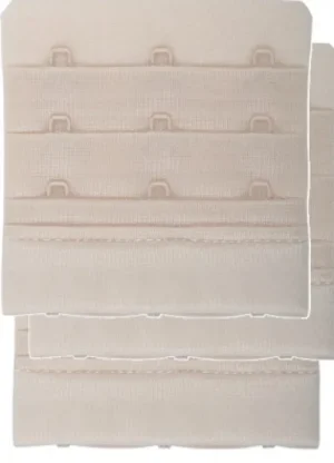 UNTUCKit Extras*Naturana 3 Pack Bra Extender Wide Three Hook & Eye