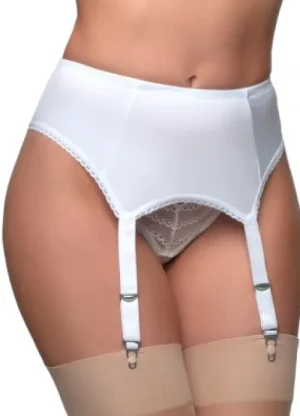 UNTUCKit Suspender Belts*Nylon Dreams 4 Strap Plain Suspender Belt