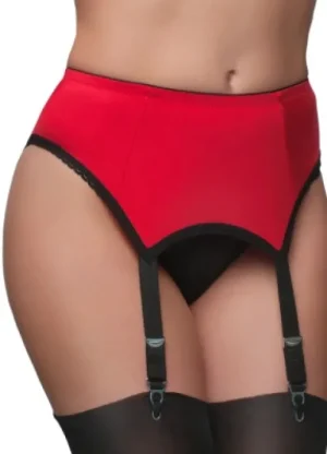 UNTUCKit Suspender Belts*Nylon Dreams 4 Strap Plain Suspender Belt