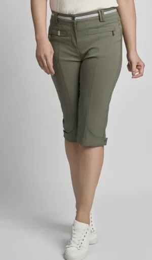 UNTUCKit Skirts & Trousers*Pinns Bengaline Bermuda Crops Khaki