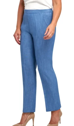 UNTUCKit Skirts & Trousers*Pinns Iris Linen Look Classic Trousers 29 Denim