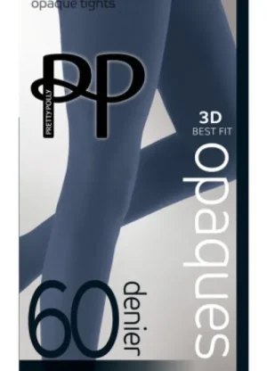 UNTUCKit Hosiery*Pretty Polly 3D Best Fit Opaque 60 Denier Tights