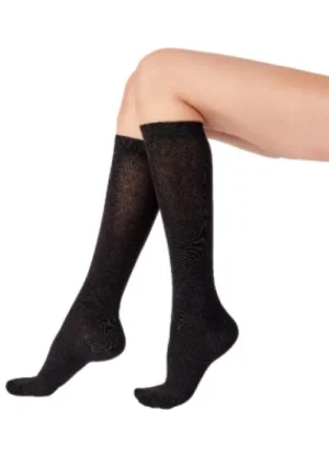 UNTUCKit Socks*Pretty Polly Bamboo Knee High Sock Black