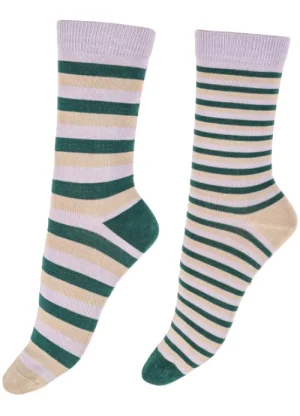 UNTUCKit Socks*Pretty Polly Ladies 2 Pair Pack Bamboo Stripe Socks Multi