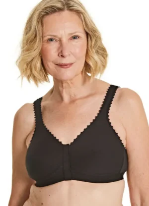 UNTUCKit Pocketed Bras|Front Fastening Bras*Royce Comfort - Comfi-Bra Black