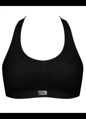 UNTUCKit Pocketed Bras|Bras*Royce Impact Free Adjustable Fit Petite Cotton Sports Bra Black