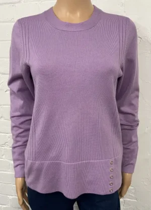 UNTUCKit Tops & Cardigans*Signature Classic Round Neckline Jumper Lilac