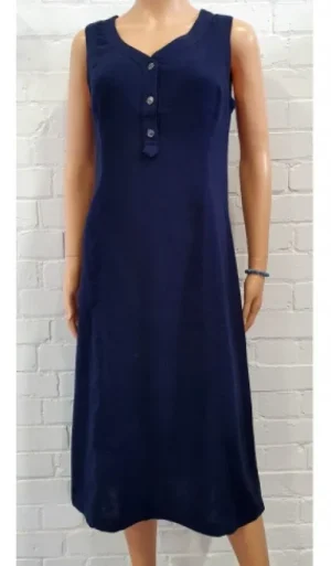 UNTUCKit Dresses*Signature Sleeveless Linen Mix Dress