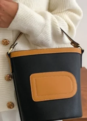 UNTUCKit Bags & Purses*Superbia Double Strap And Tan Bag Black