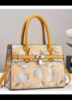 UNTUCKit Bags & Purses*Superbia Italy Medium Two Toned Floral Tote Bag