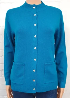 UNTUCKit Tops & Cardigans*Turtle Neck Cardigan Teal