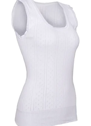 UNTUCKit Vests*Swan Sleeveless Cotton Vest White